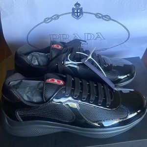 PRADA Sneaker Cup Black Sz 8 mens